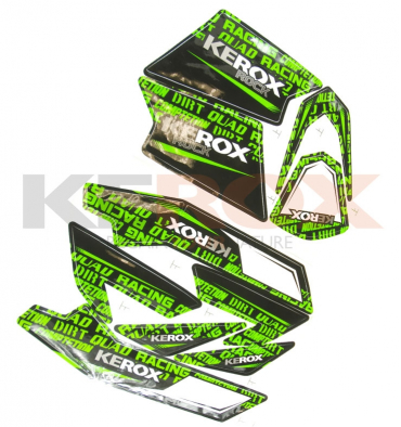 Kit décoration KEROX ROCK VERT de pocket quad