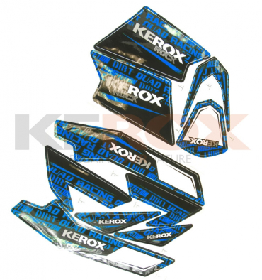 Kit décoration KEROX ROCK BLEU de pocket quad