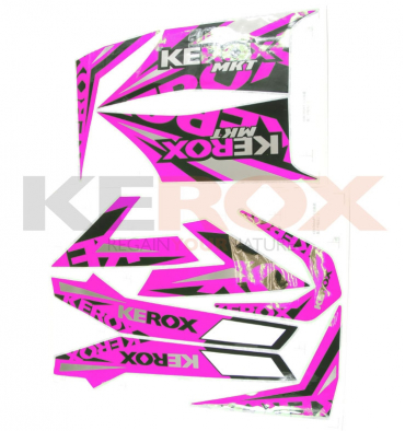  Kit décoration KEROX MKT ROSE de quad enfant