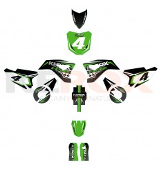 Kit décoration de moto electrique pour enfant KEROX E-STORM vert