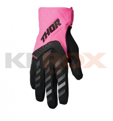 Gants THOR SPECTRUM femme ROSE/NOIR taille XL