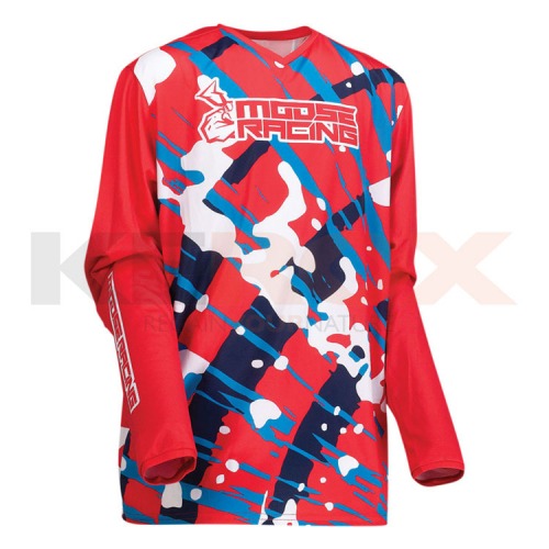 Maillot enfant MOOSE RACING AGROID ROUGE taille YXL