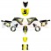 Kit décoration de moto electrique pour enfant KEROX E-STORM jaune