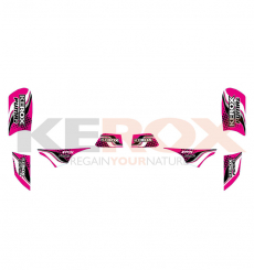 Kit décoration KEROX Puma rose quad enfant
