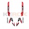 Kit décoration KEROX Raptor rouge quad enfant