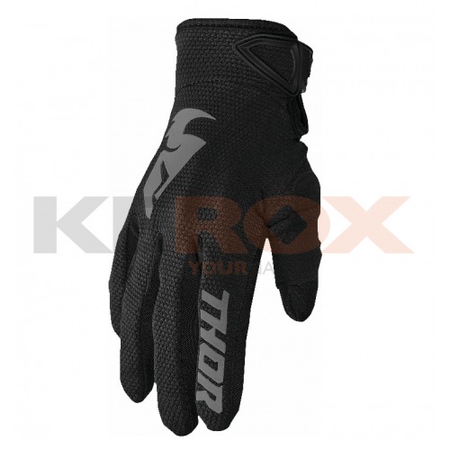 Gants enfant THOR Sector taille Y2XS NOIR-GRIS