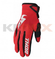 Gants enfant THOR Sector taille YM ROUGE-BLANC-NOIR