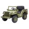 JEEP WILLYS enfant électrique 12V VERT 1 PLACE