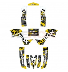 Kit décoration KEROX Bazooka jaune quad enfant