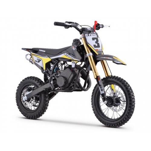 Moto enfant 65cc KEROX STORM JAUNE