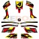 Kit décoration KEROX 4ROCK ROUGE de pocket quad
