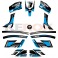 Kit décoration KEROX 4ROCK BLEU de pocket quad