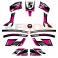 Kit décoration KEROX 4ROCK ROSE de pocket quad