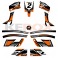 Kit décoration KEROX 4ROCK ORANGE de pocket quad