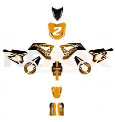 Kit décoration de moto electrique pour enfant KEROX E-STORM Orange