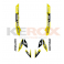 Kit décoration KEROX Raptor jaune quad enfant