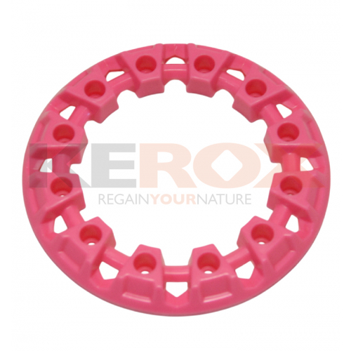 Enjoliveur de roue rose pour pocket quad