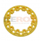 Enjoliveur de roue jaune pour pocket quad