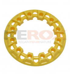 Enjoliveur de roue jaune pour pocket quad