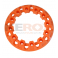 Enjoliveur de roue orange pour pocket quad