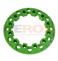 Enjoliveur de roue vert pour pocket quad