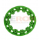 Enjoliveur de roue vert pour pocket quad