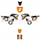 Kit décoration de moto electrique pour enfant KEROX E-STORM Orange