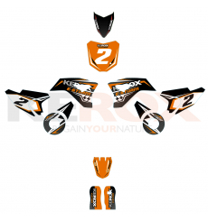 Kit décoration de moto electrique pour enfant KEROX E-STORM Orange