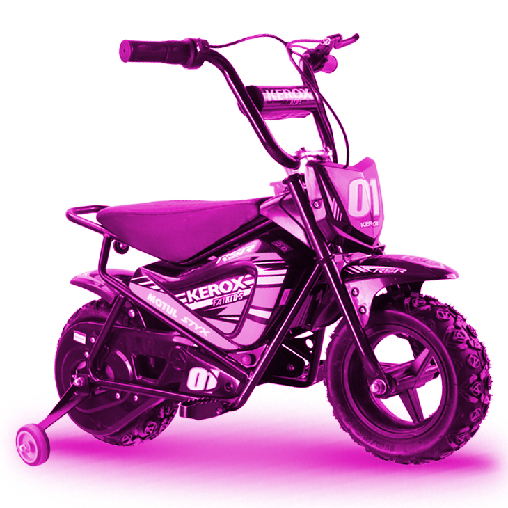 Mini Moto électrique 250W Kerox E-fat, rose