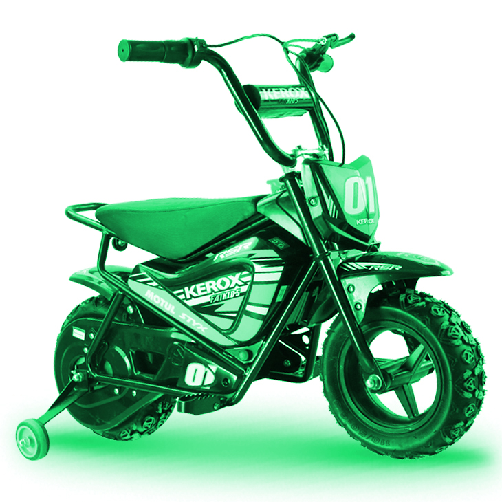 Mini Moto électrique 250W Kerox E-fat, vert