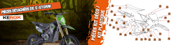 Dirt électrique E-Storm 1800W : Kit plastique / Selle